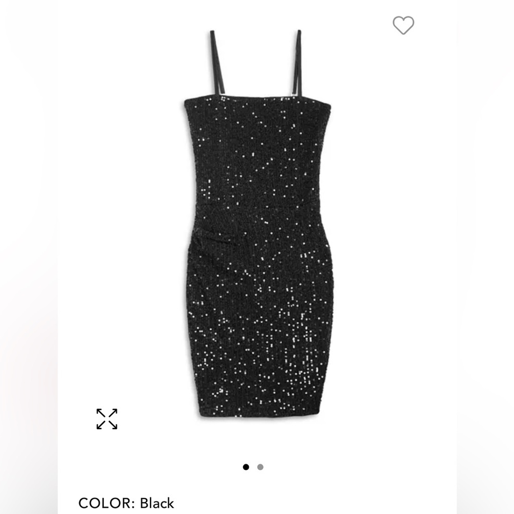 Elegant Black Sequin Dress